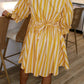 Lover's Lane Striped Dress - Yellow
