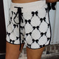 Fall Festivities Bow Shorts Set