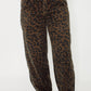 Leopard Print Barrel Pant