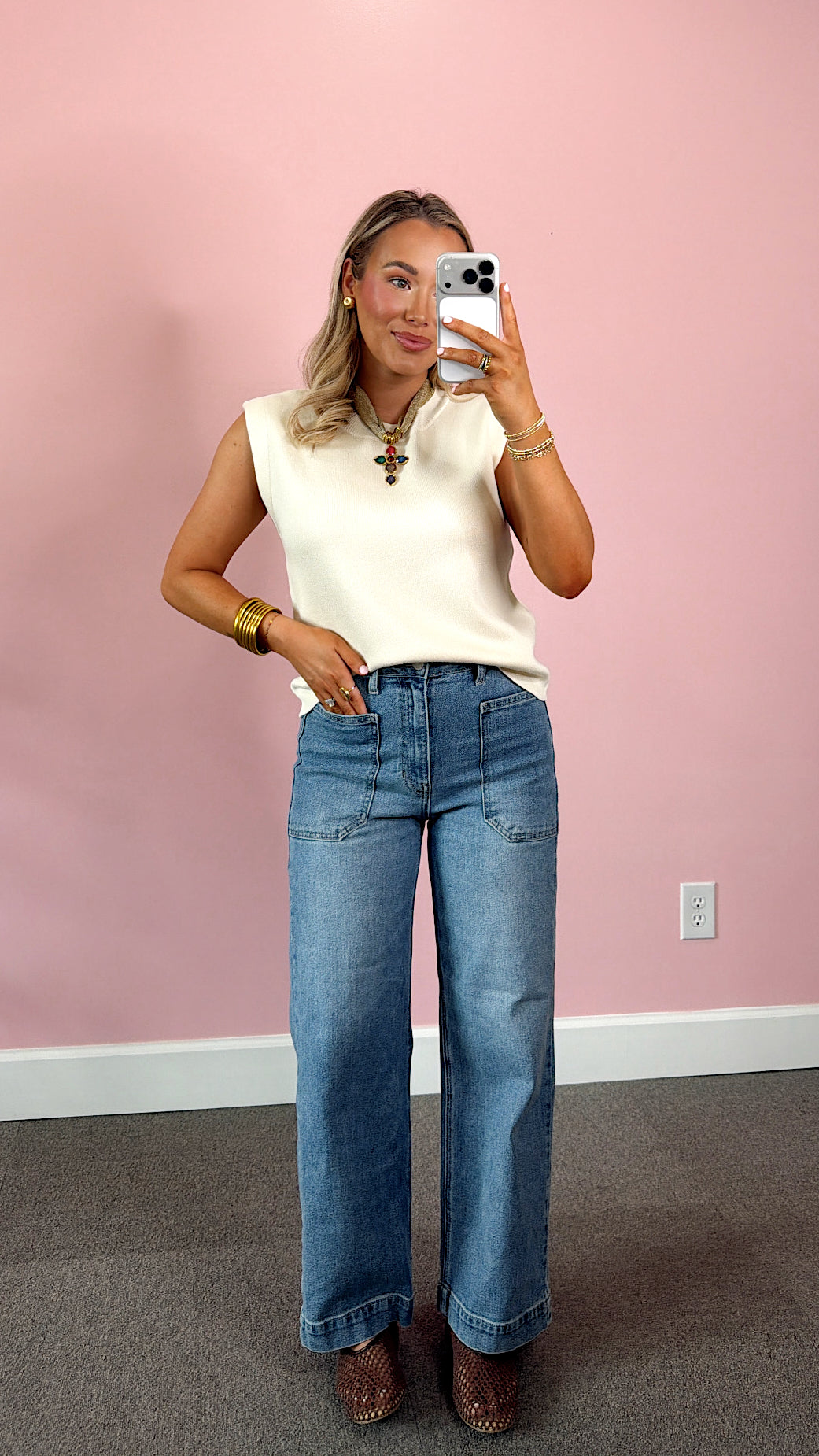Simply Sophisticated Sweater Top - Cream