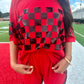 Checkered Gameday Shorts Set