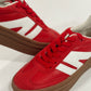 Red Color Block Platform Sneakers