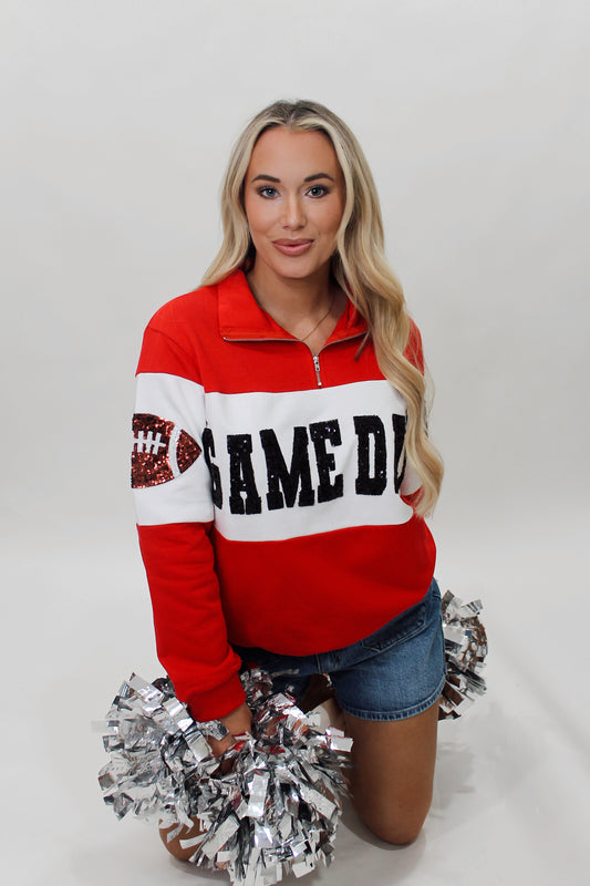 Game Day Sequin Pullover