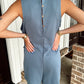 Free Spirited Romper in Blue