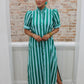 The Pinstripe Meadow Midi