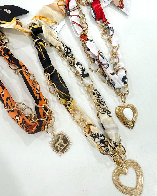 Hart Designs | Gold Chain Scarf Necklaces