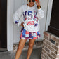 USA Patchwork Crew Neck