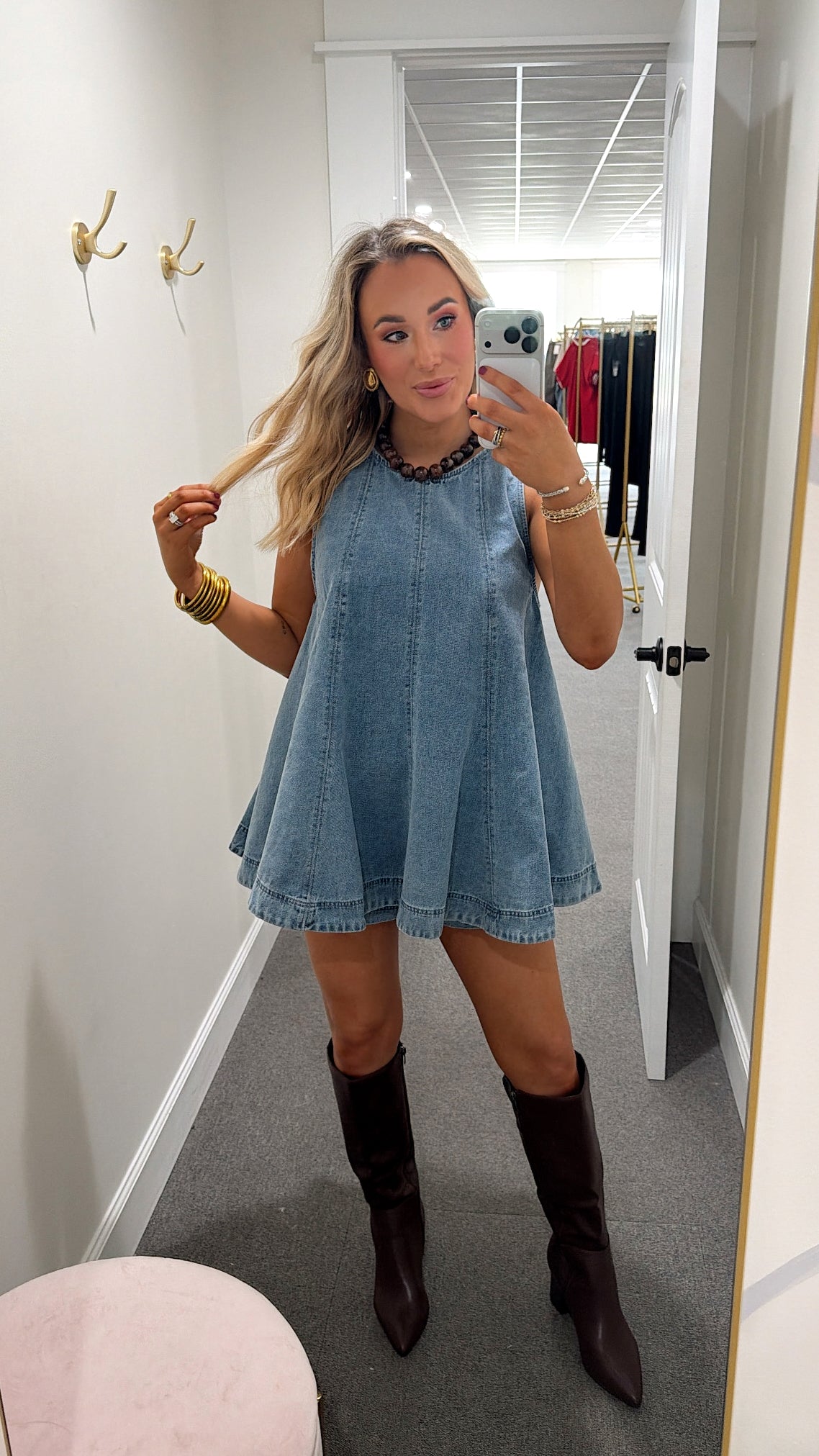 The Denim Babydoll Set