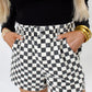 Dare To Dream Denim Checkered Shorts