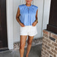 Soft Touch Blouse - Blue
