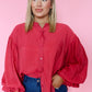 Social Sweetness Blouse in Wine