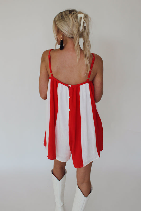 Striped Oversized Romper