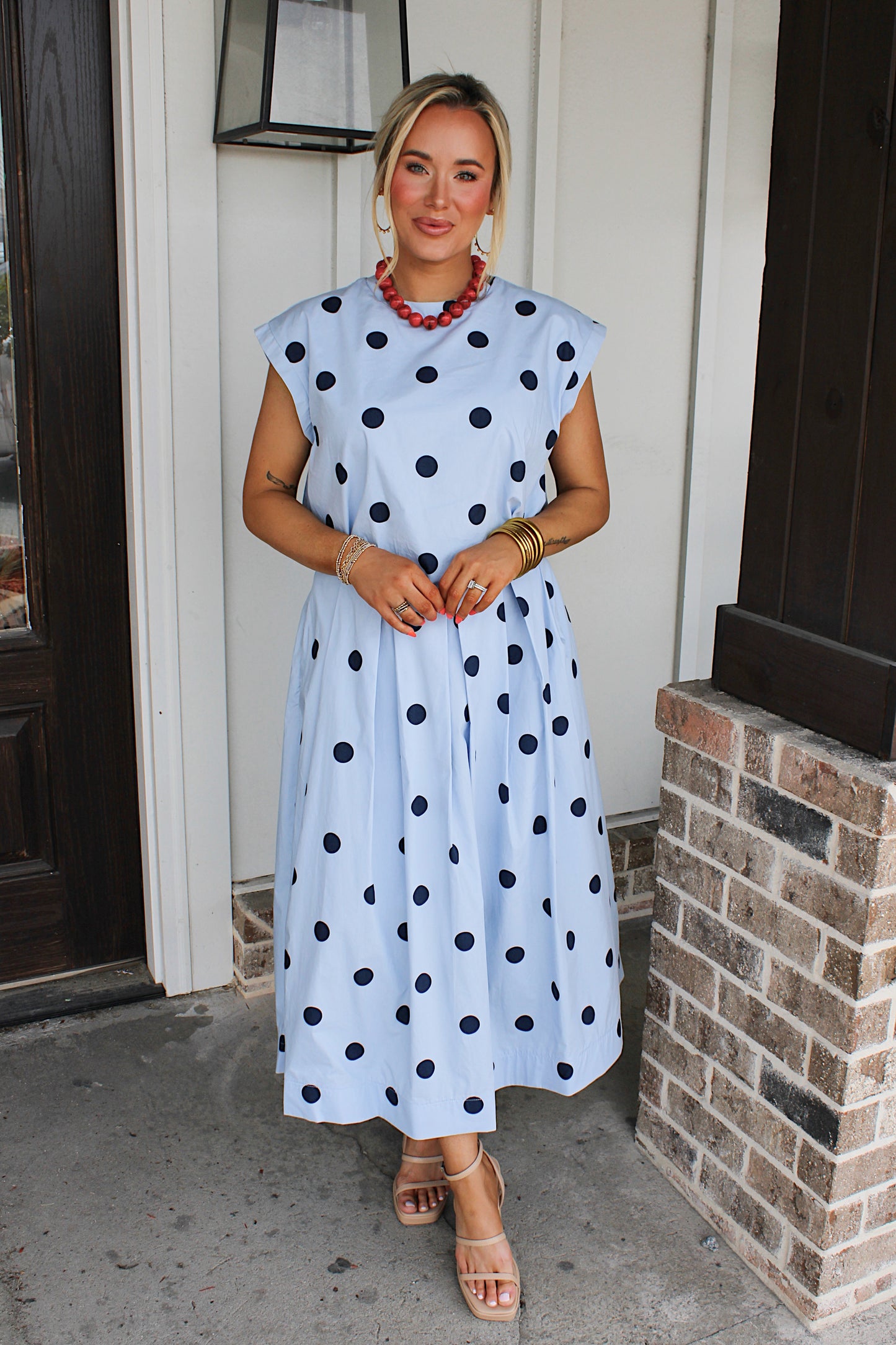 The Graceful Spotted Skirt Set
