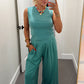 Lazy Lounge Pant Set - Turquoise