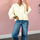 Reset V Neck - Cream