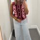 Botanical Charm Embroidered Vest Top