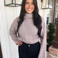 Cable Knit Turtle Neck Sweater