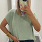 Easy Going Top in Sage