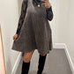 Leopard Scoop Neck Mini Dress