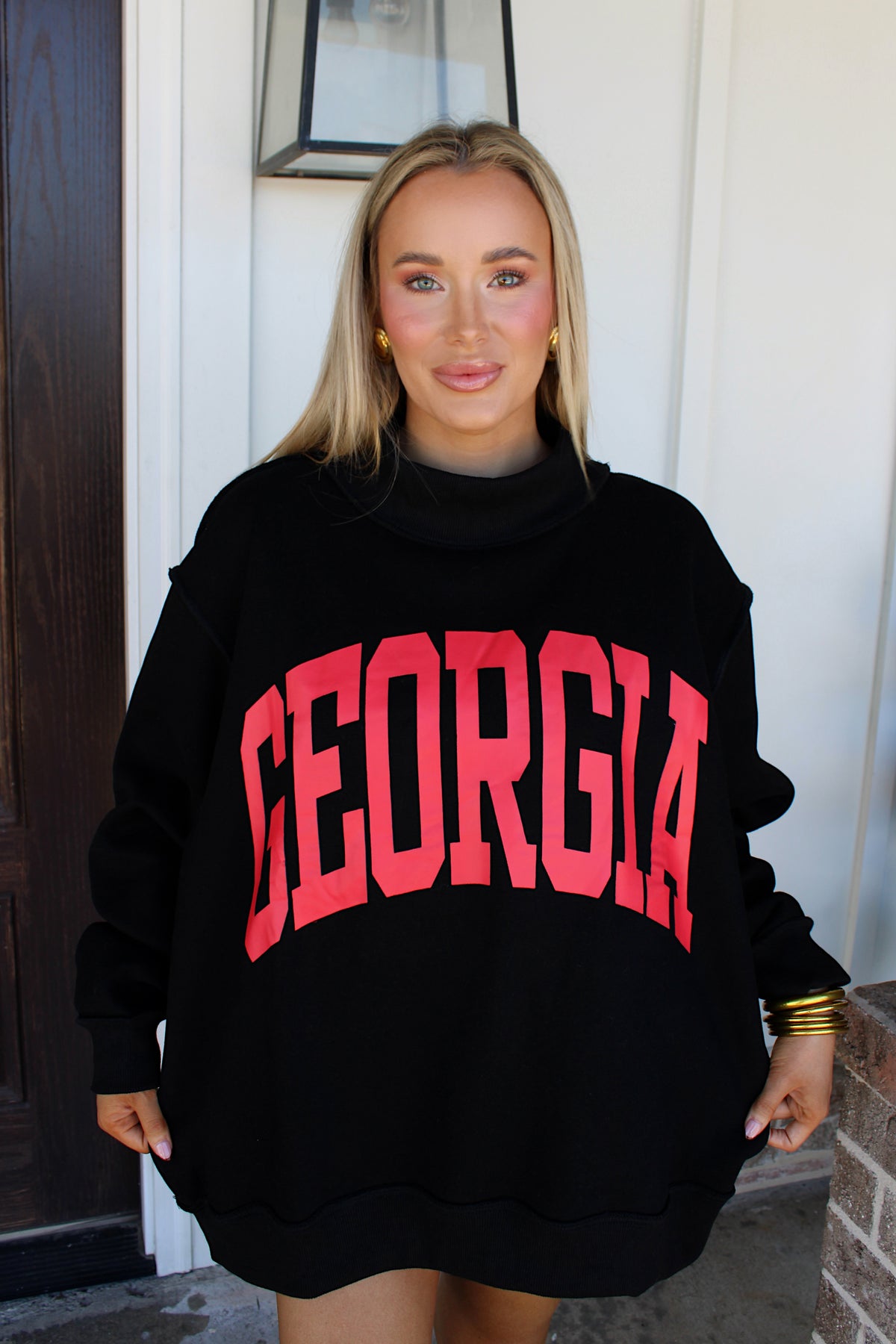 Georgia Mockneck - Black