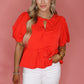 Sweet Surprise Blouse in Red