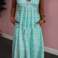 Serenity Gingham Skirt Set