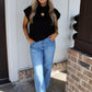 Crisp Morning Knitted Top - Black