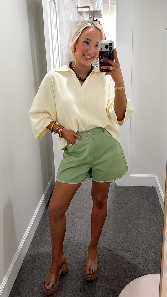 Things To Do Shorts - Sage