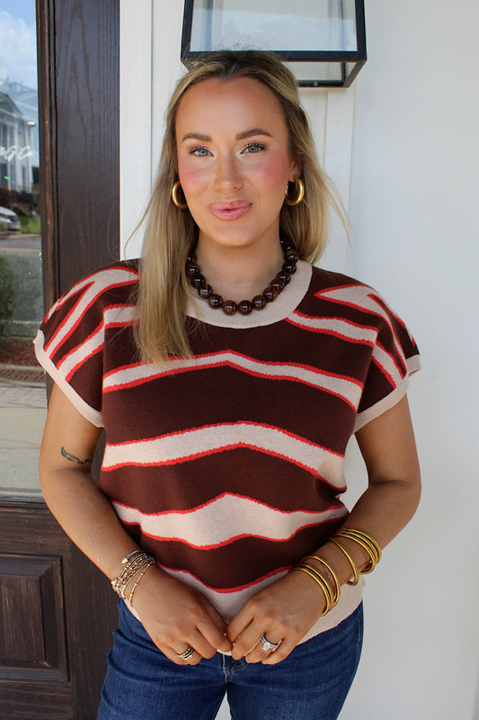 Wild Chic Knit Top