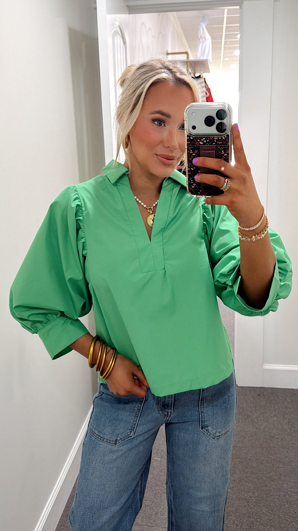 Matcha Moment Blouse