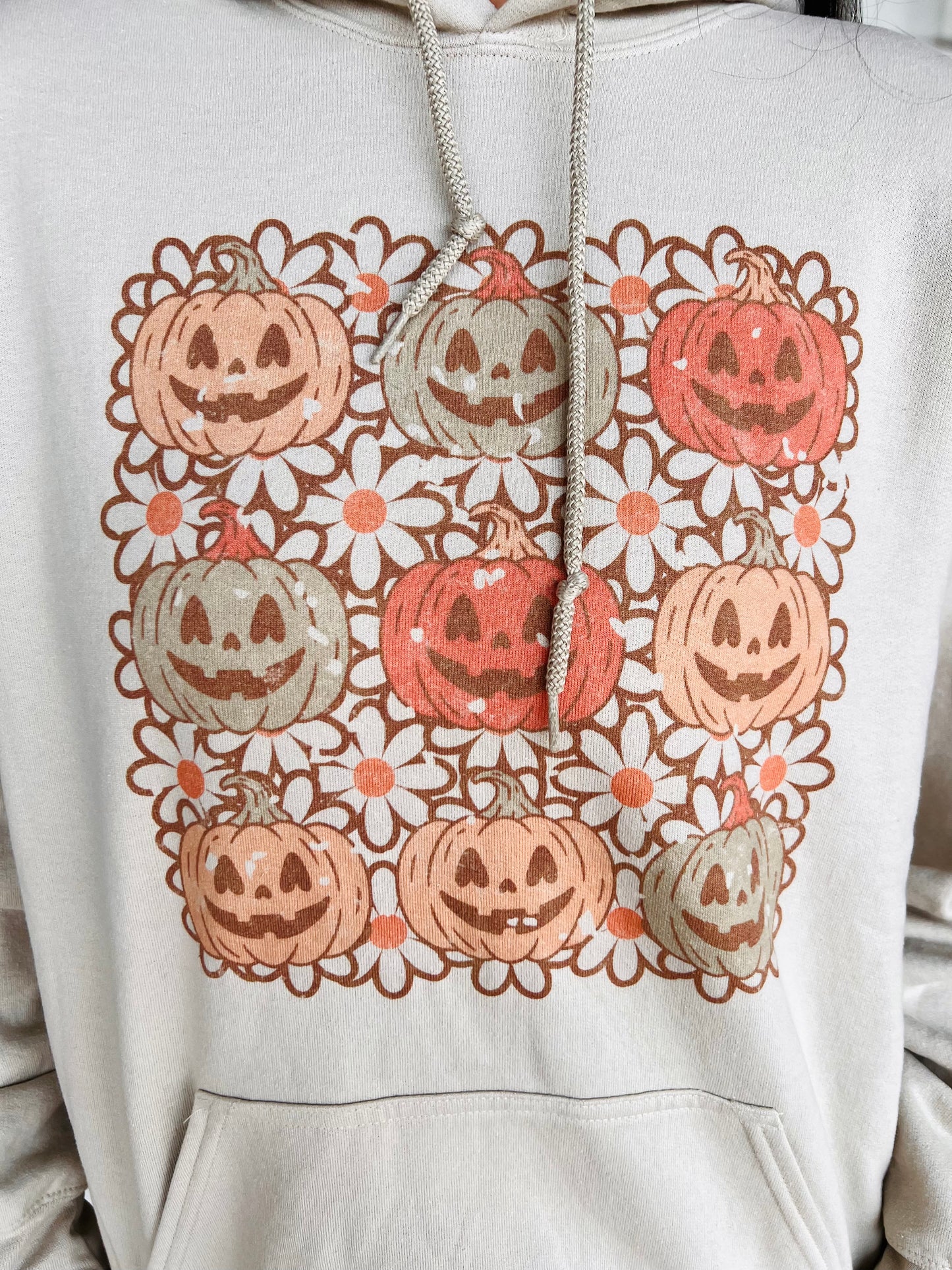 Floral Pumpkin Hoodie