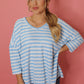 Casual Outing Stripe Top