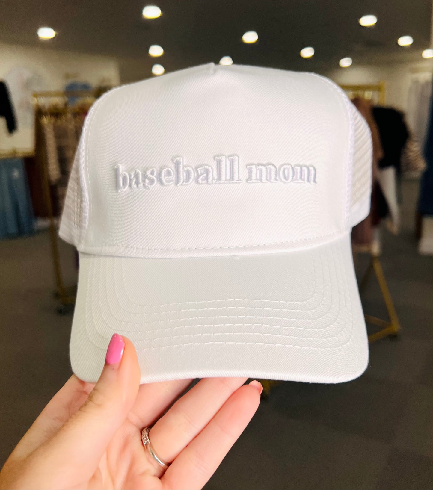 Baseball Mom Trucker Hat