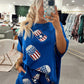 America Sequin Drinks Shorts Set