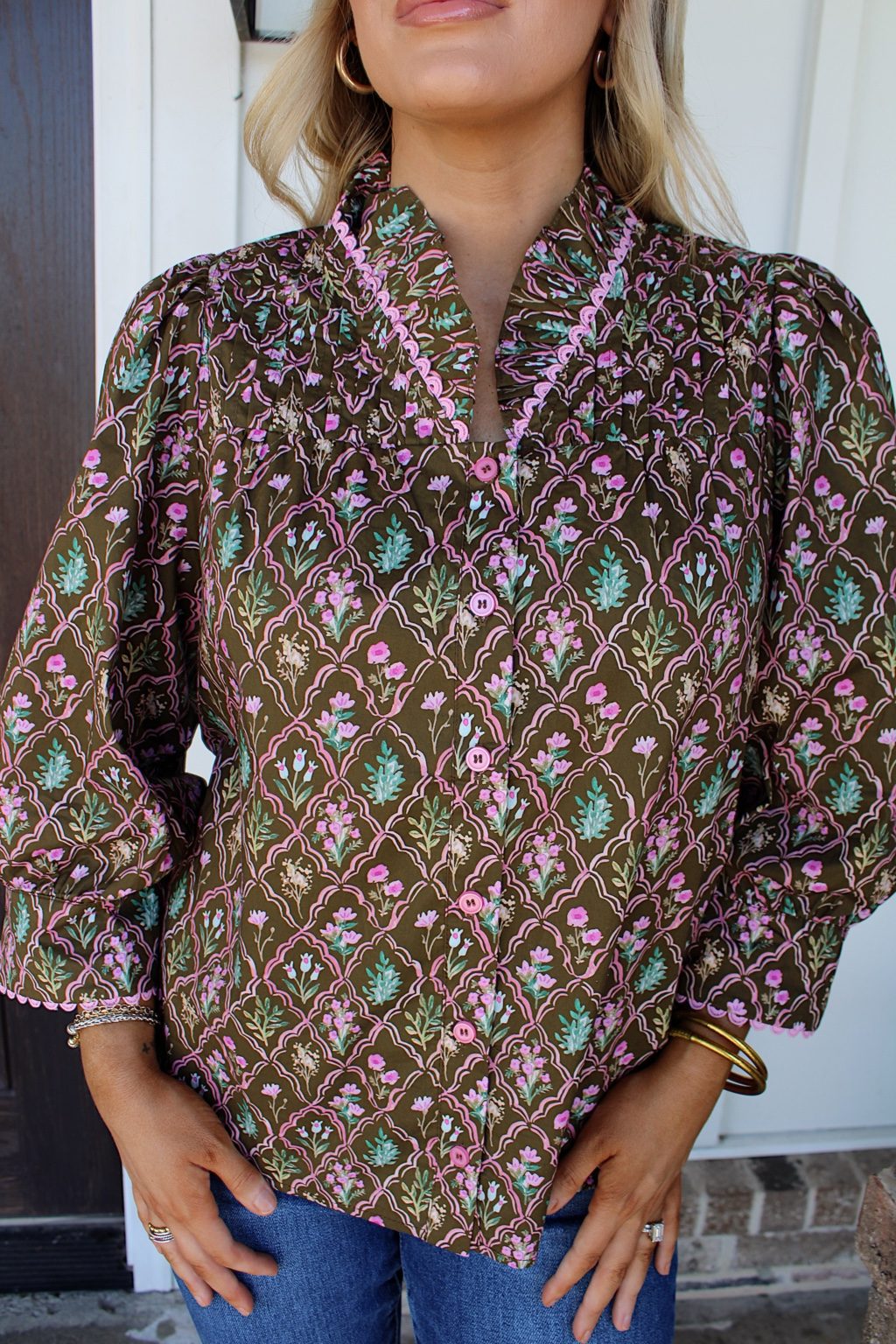 Maple Muse Floral Blouse