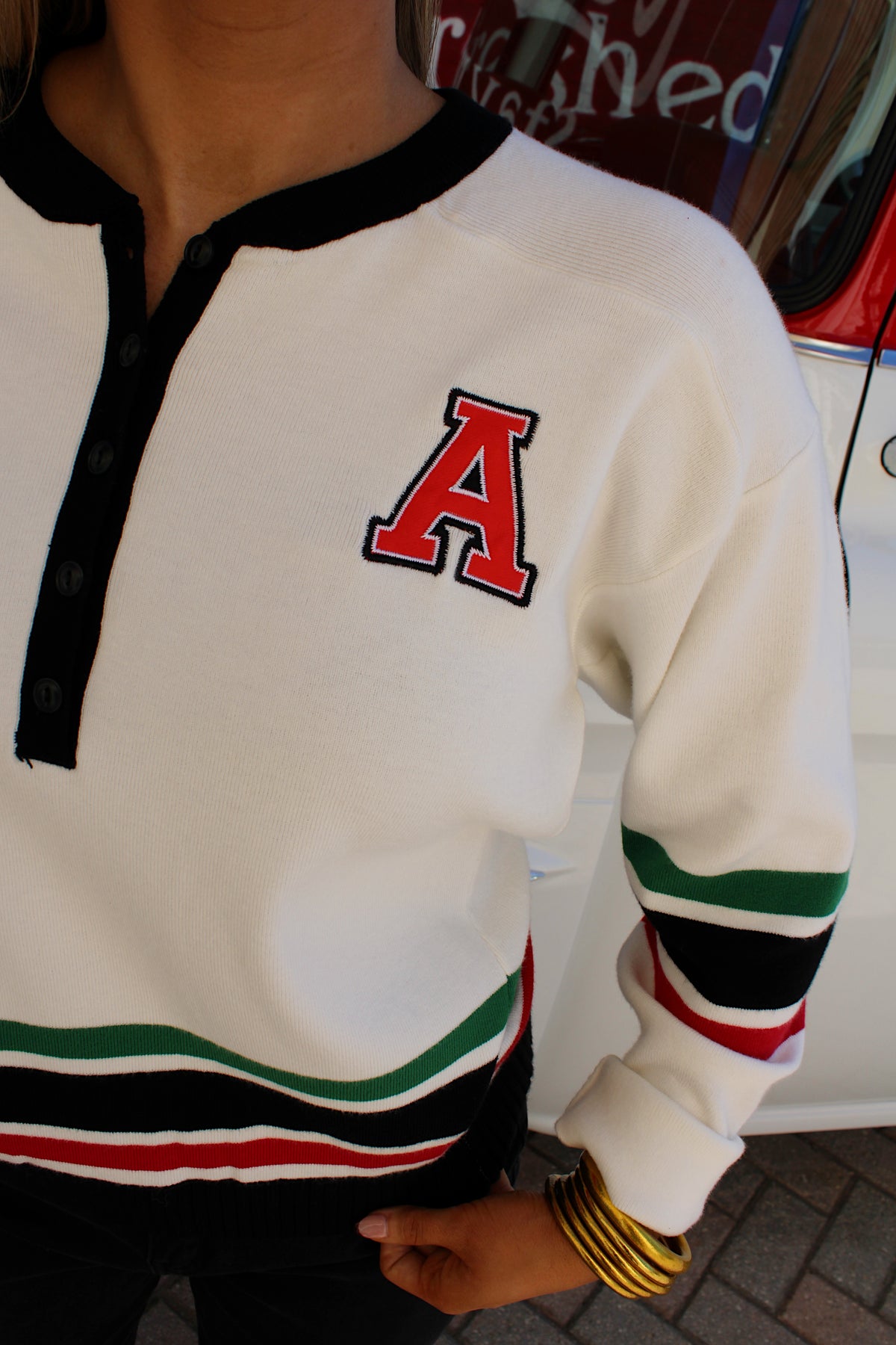 Touchdown Babe Varsity Sweater