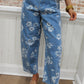 Floral Print Barrel Pant