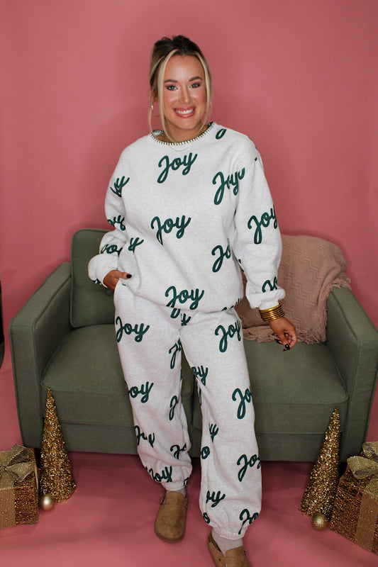 JOY Fleece Jogger Pants Set