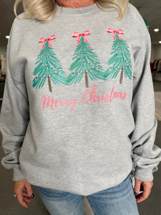 3 Tree Christmas Sweatshirt