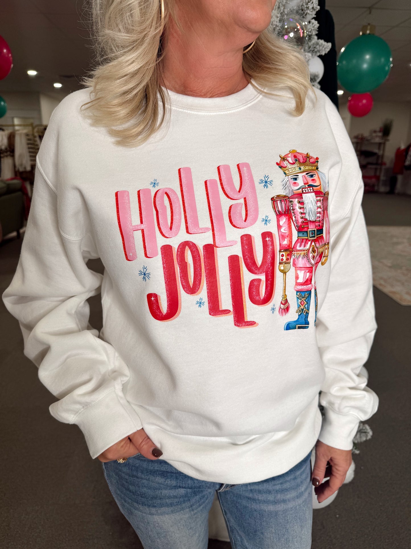 Holly Jolly Nutcracker Sweatshirt