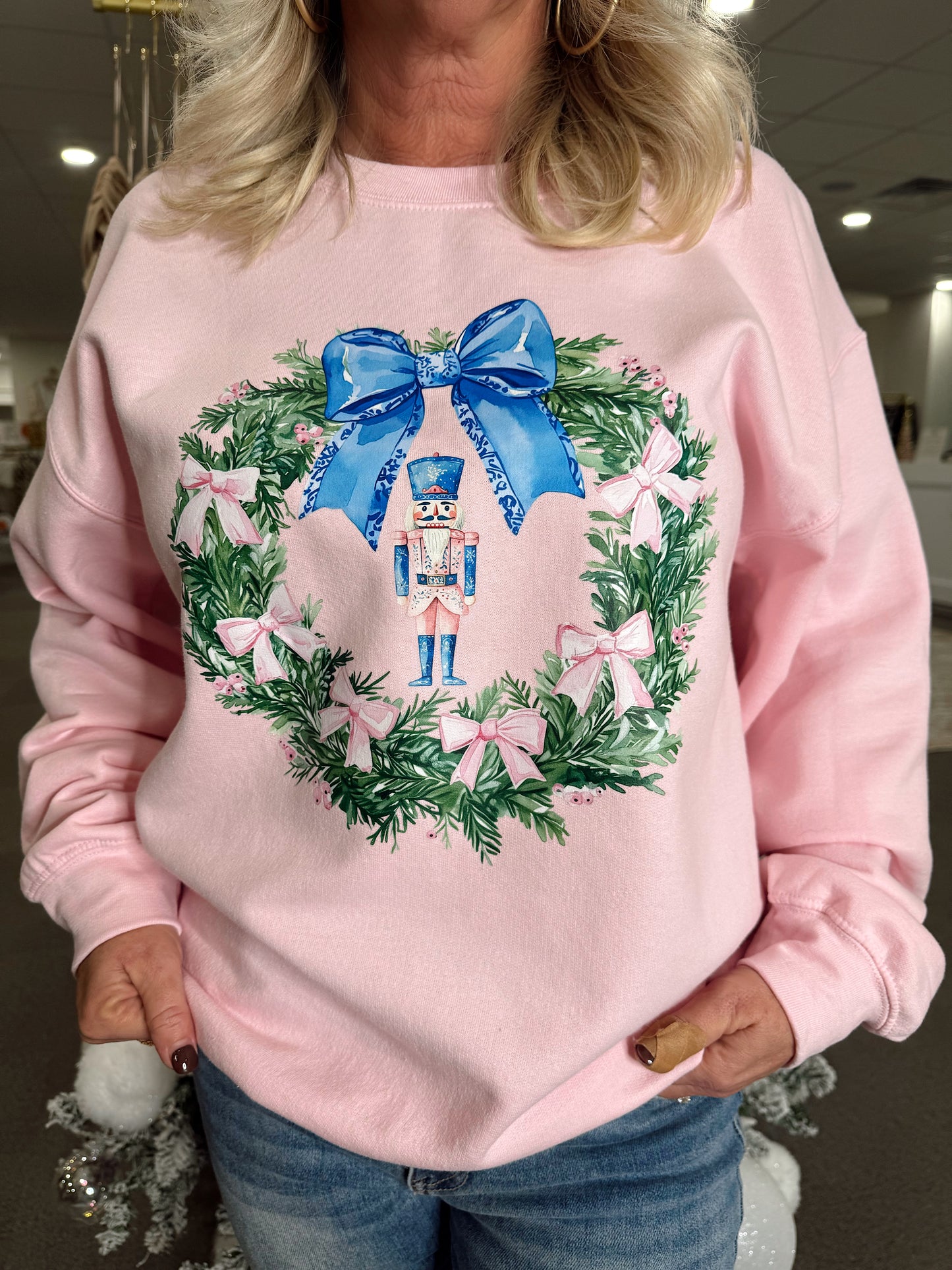 Nutcracker Wreath Sweatshirt