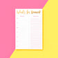 Meal Planning Notepad