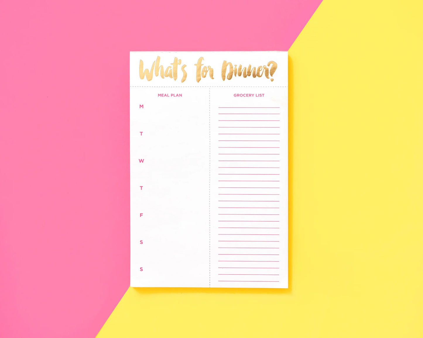 Meal Planning Notepad