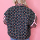 Rose Pattern Puffer Jacket