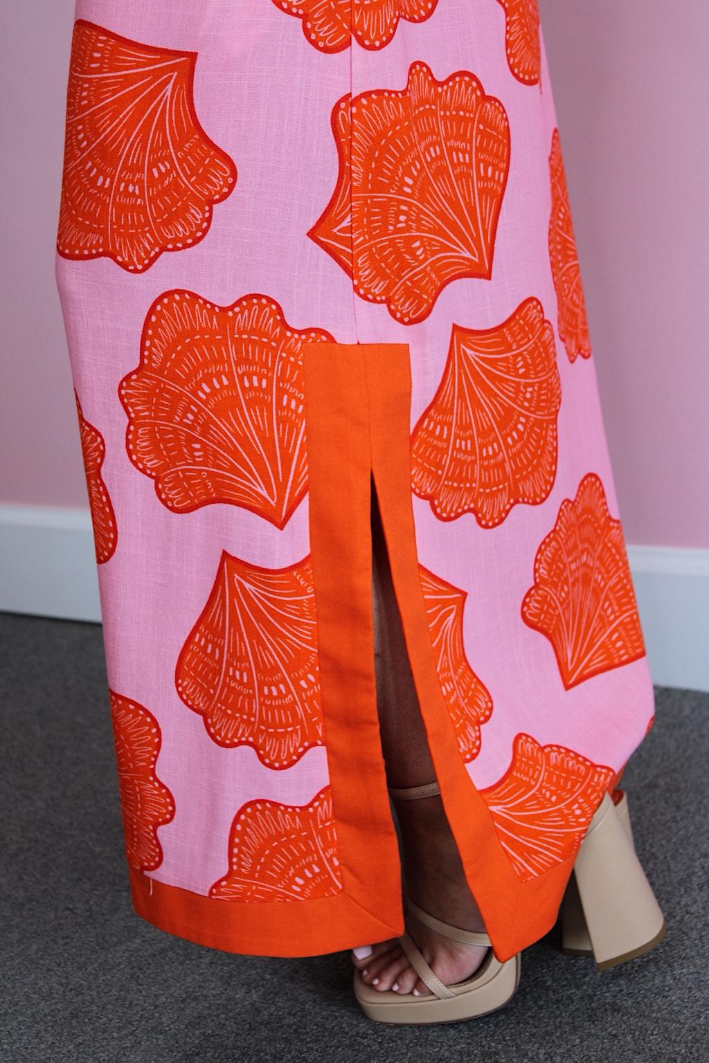Sunset Seashell Midi Dress