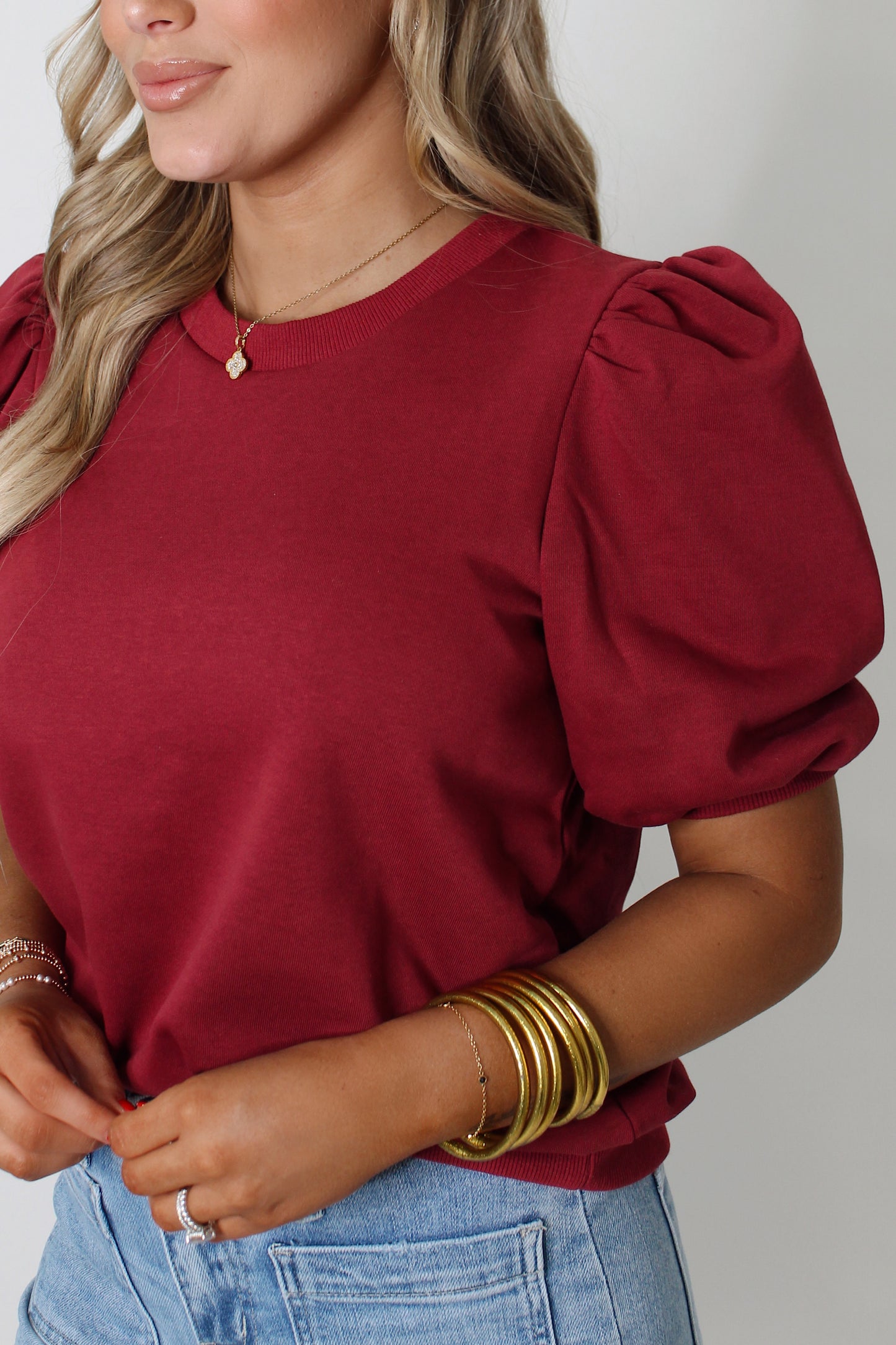 Bistro Cutie Top in Wine