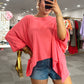 Loose Fit Top in Coral