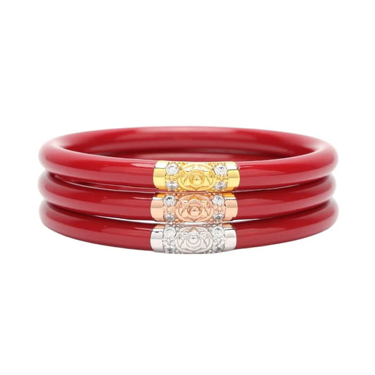 BuDhaGirl / Three Kings All Weather Bangles - Red