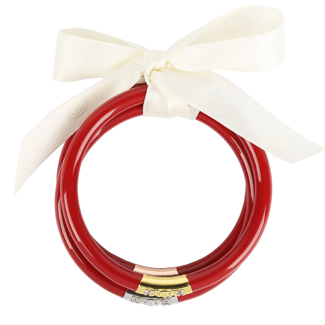 BuDhaGirl / Three Kings All Weather Bangles - Red