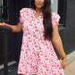 Stewart Simmons - Team Toile Flutter Sleeve Dress